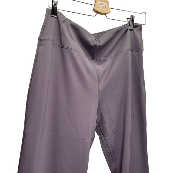 Women Bootcut Yoga High Waist Casual Pants Flare Leggings Gray Size XX-Large - Picture 4 of 9